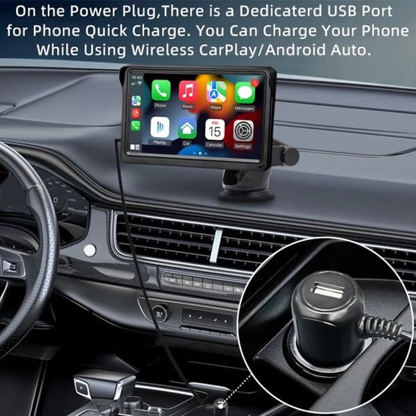 7" Touchscreen - AVIZAR - Carplay/Android Auto - Bluetooth 5.0 - Bakkamera - Double-Din