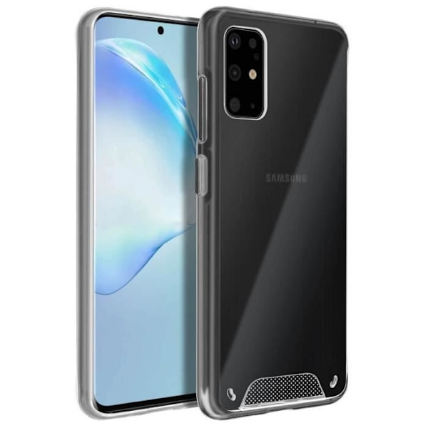 Fodral - AVIZAR - Galaxy S11 - Bi-material skydd - Transparent design - Behagligt grepp Transparent, vit