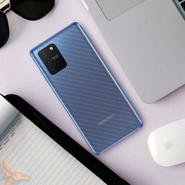 Skyddsfilm för baksidan av Samsung Galaxy S10 Lite - IMAK - Koleffekt latex - Anti-repa Vit