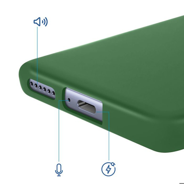 Coque Soft-Touch til Redmi Note 15 4G i Antiskrid Silikone Grøn Gran Grön