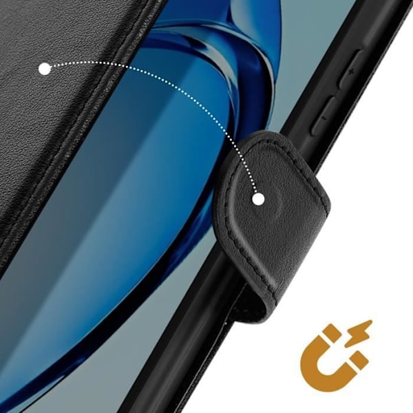 Étui til Oppo A40 Riem Klap Støtte Pung Sort Svart