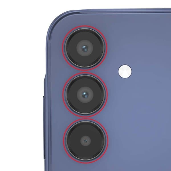 Komplet Erstatningslinse til Bagkamera Galaxy A15 4G Sort Svart