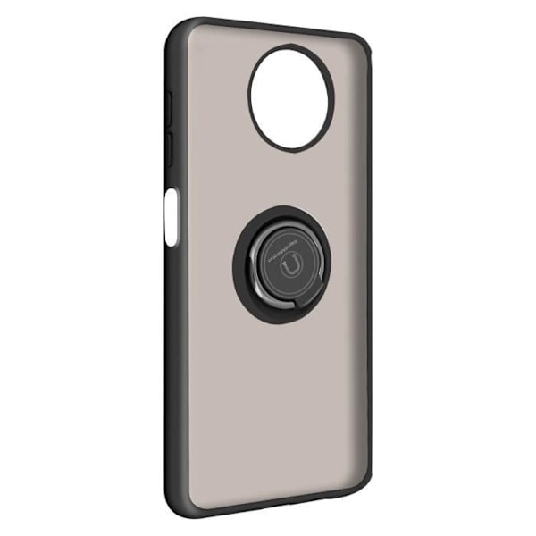 Coque - Xiaomi - Redmi Note 9T 5G - Bi-materiale - Metallisk Ring - Stødabsorberende - Sort Svart
