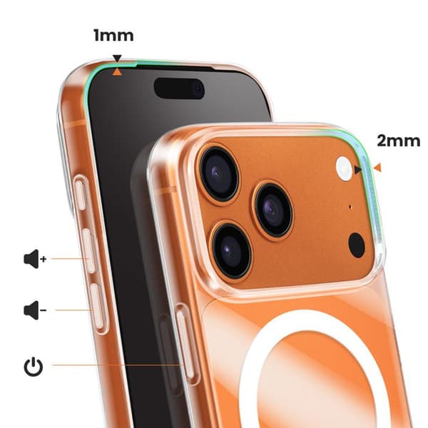 Cover til iPhone 17 Pro Max Model Liquid Crystal Kompatibel med MagSafe Spigen SGP Transparent Vit