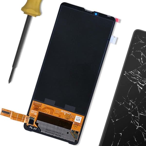 Full HD LCD and Touchscreen Replacement for Sony Xperia 10 VI Black Svart