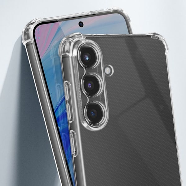 Coque til Samsung Galaxy S25 Stødabsorberende Fleksibel Med Forstærkede Hjørner Gennemsigtig Transparent