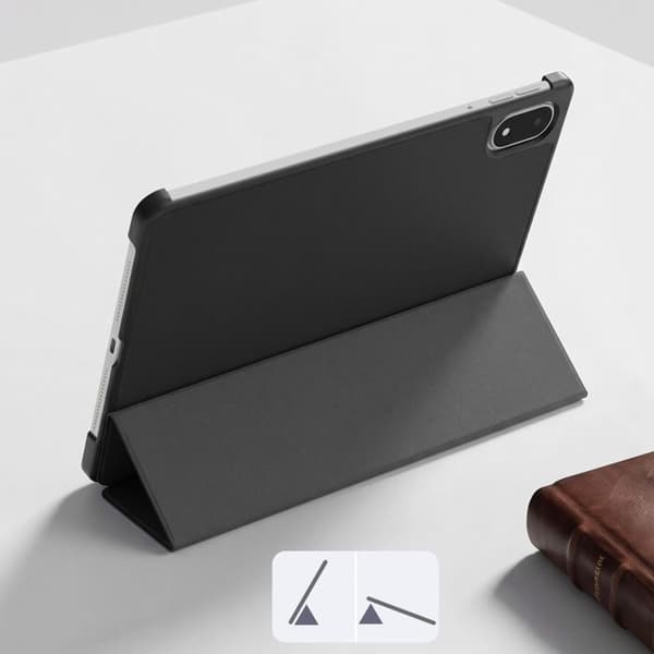 Klapskede til OnePlus Pad 3 serie Trifold med indbygget støtte Sort Svart