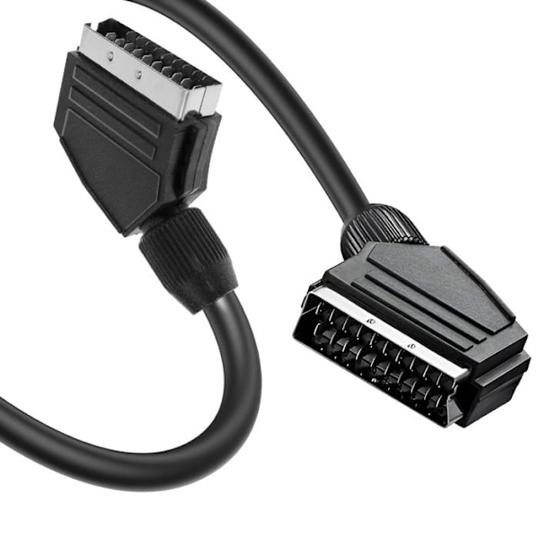 Video Peritel kabel til Peritel Længde 3m Robust LinQ Sort