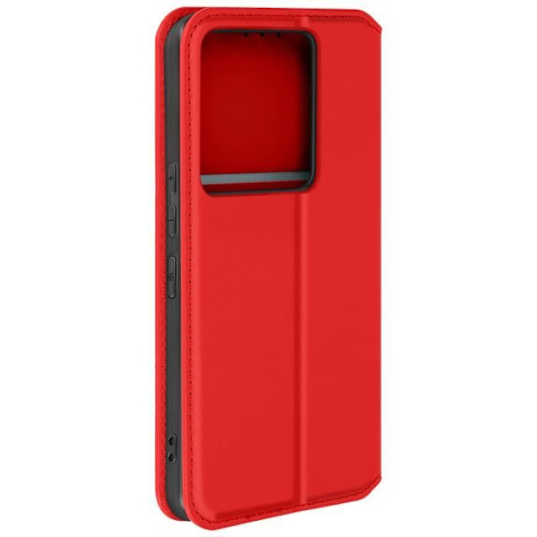Halvhårt fodral för Xiaomi Redmi Note 13 Pro 5G - AVIZAR - Röd - Videostöd och korthållare Röd