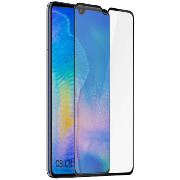 Huawei Mate 20 näytönsuoja 2.5D karkaistu lasi 9H - läpinäkyvä musta