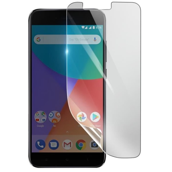 Näytönsuoja - 3MK - Xiaomi Mi A1 - Iskunkestävä Hydrogeeli - Läpinäkyvä - Naarmuuntumaton Transparent