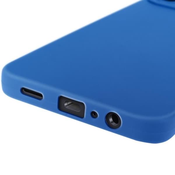 Coque - Samsung - Galaxy A06 - Mjuk Silikon - Skyddad Kamerablock - Soft-touch Yta Blå