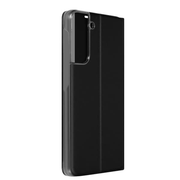 Clear View Case - AVIZAR - Samsung Galaxy S21 FE - Sort - Polycarbonat - Video Stativ Svart
