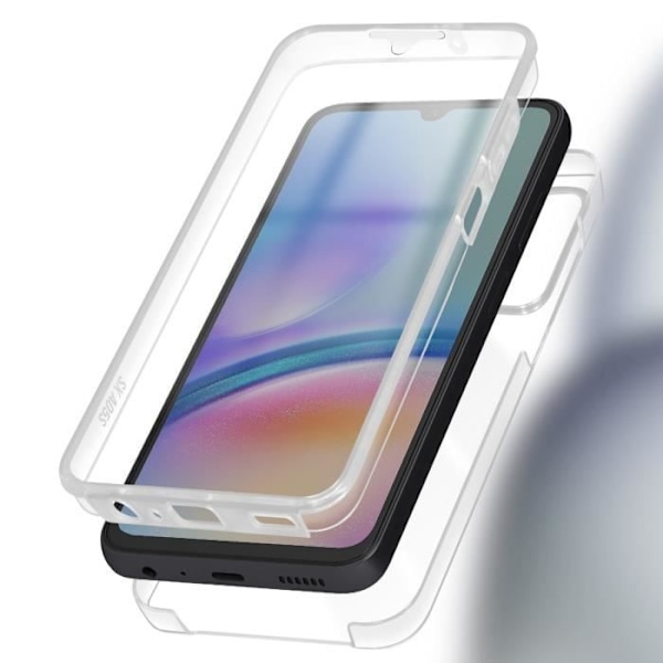 Helt fodral till Galaxy A05s - AVIZAR - Transparent - Halvstyvt - Syntetiskt - Blandat Transparent