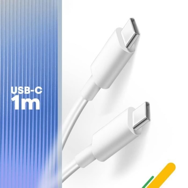 Googlen alkuperäinen USB-C-virtalaturi 18W + USB-C latauskaapeli valkoinen