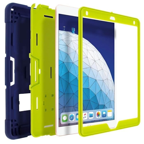 Coque iPad Pro 10.5 - AVIZAR - Beskyttelse i to materialer - Mørkeblå - Stødabsorberende - Integreret kickstand Midnattsblå