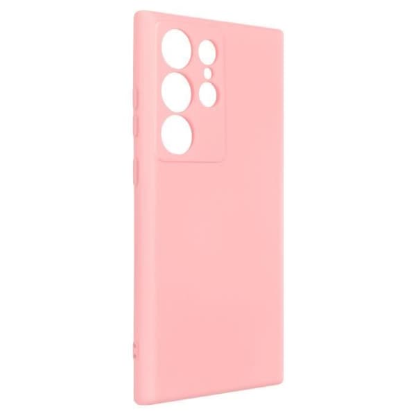 Coque - Snabbt skydd - Samsung Galaxy S23 Ultra - Halvstyv - Silikon - Rosa Rosa