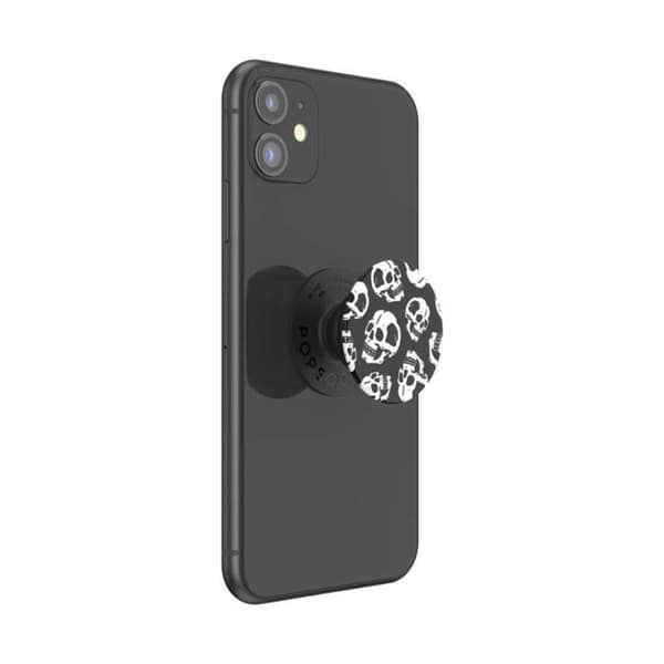 Tilbehør til smartphone - PopGrip Skelly - Hvid / Sort - Greb - Videostøtte - Universal Vit