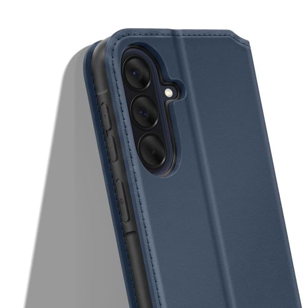 Magnetiskt Flipfodral för Galaxy A57 Ställfunktion Classic Edition Mörkblå Blå