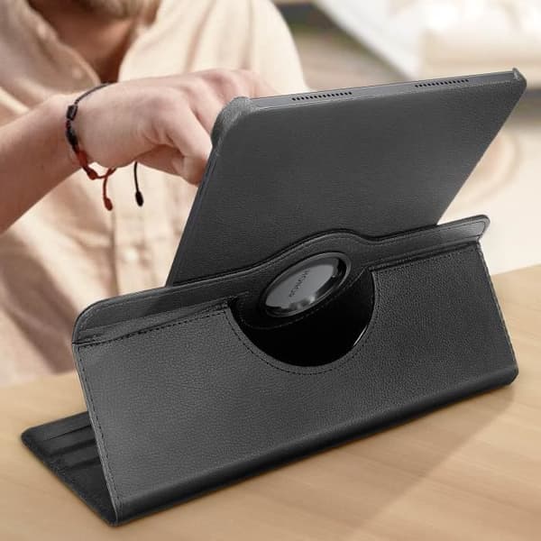 Etui til Honor Pad 9 - Honor - Rotativ folio klap 360 - Sort - Fuld beskyttelse - Elegant design Svart