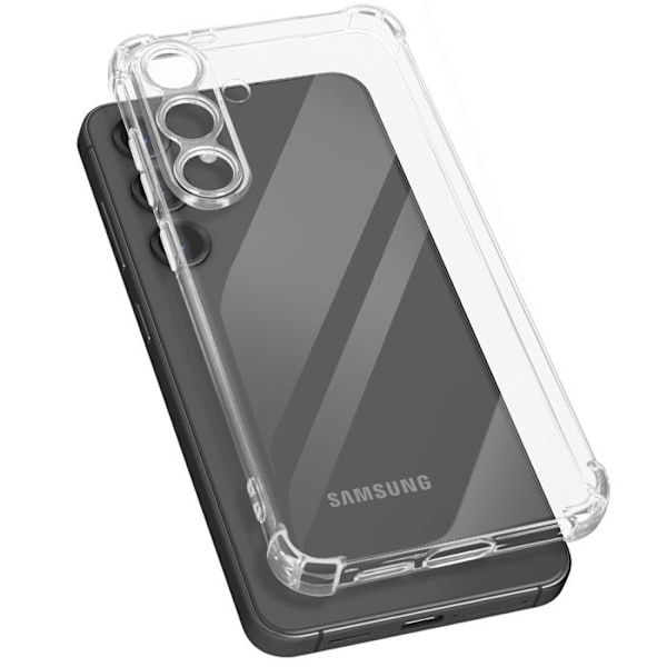 Skydd för Samsung Galaxy S25 Plus Stöttålig Flexibel Med Förstärkta Kantar Transparent Transparent