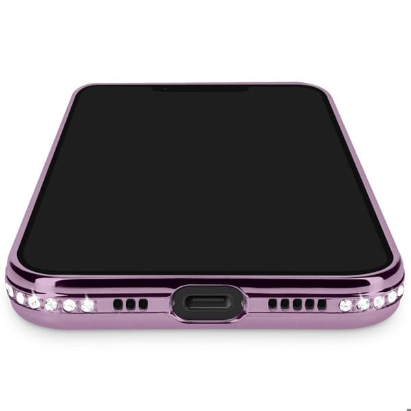 Coque Magsafe - iPhone 16e - Lilla - Strass - Holdbar og elegant Violett