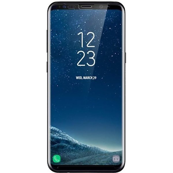 Skærmfilm i hærdet glas til Samsung Galaxy S8 Plus - Gennemsigtige buede kanter Transparent