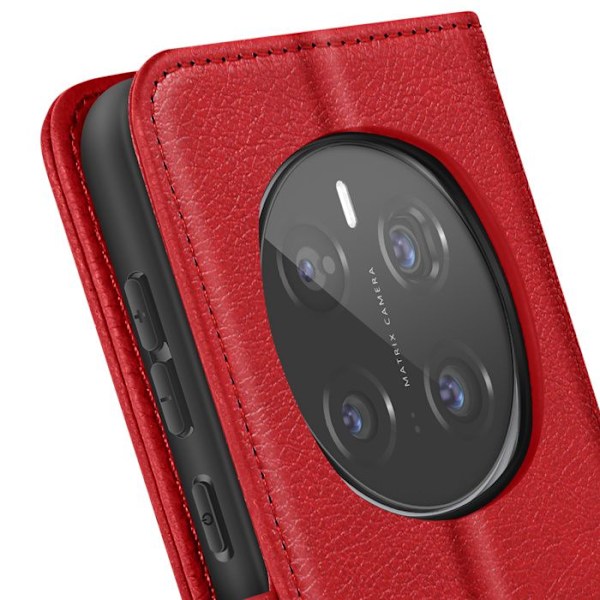Honor Magic 7 Pro - Lompakko- ja videotuki punainen kannet Röd