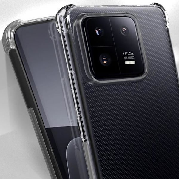 Kotelo Xiaomi 13 Prolle - AVIZAR - Joustava geelisilikoni - Vahvistetut kulmat - Läpinäkyvä Vit