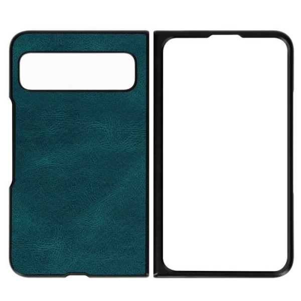 Hårt skyddsfodral för Google Pixel Fold - AVIZAR - Imiterat läder Turkos - Blå - Vuxen Blå