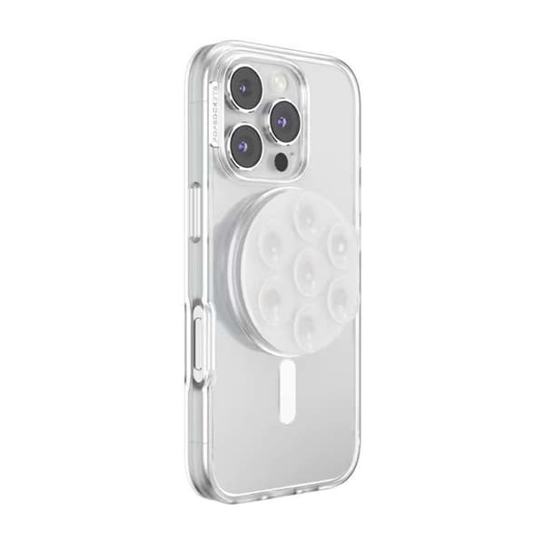 Support PopGrip MagSafe til Smartphone Collection Suck-Up PopSockets Transparent Vit