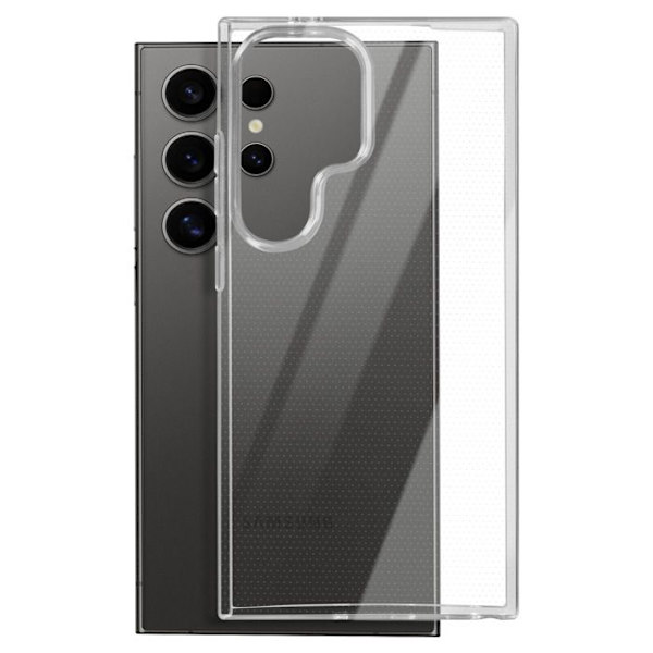Telefonfodral - MAYAXESS - Samsung Galaxy S24 Ultra - Mjuk silikon - Transparent - Lätt design Transparent