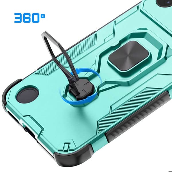 Skyddsfodral för Nothing Phone 4b med roterande ring och ställfunktion grön Grön