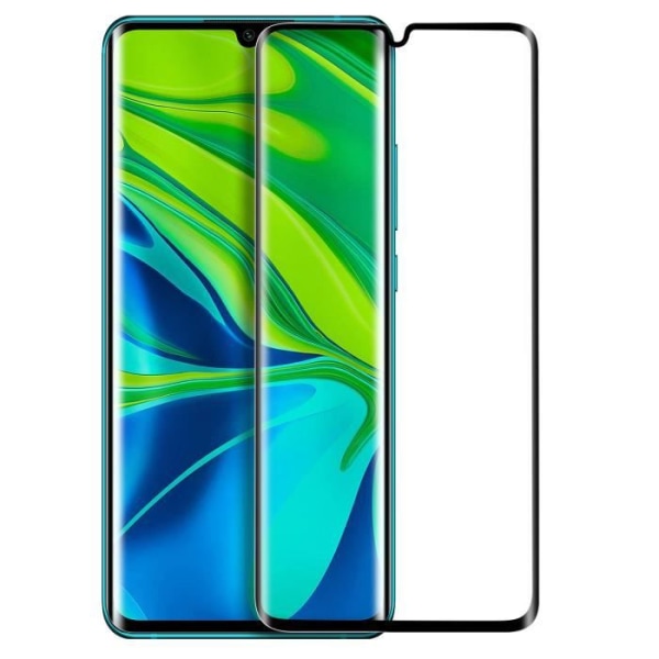 Film Xiaomi Mi Note 10/10 Pro Transparent buet hærdet glas med sort kant