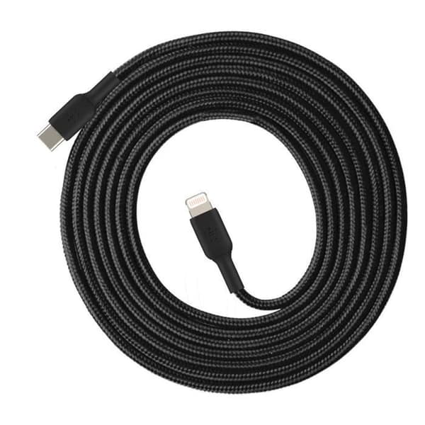 USB-C-Lightning-virransyöttökaapeli 18 W synkronointi 2 m Belkin Black