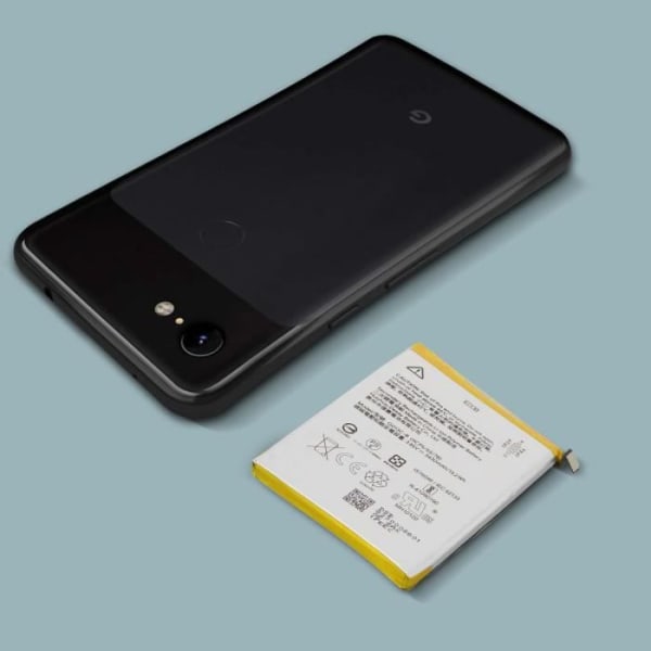 Google Pixel 3 XL internt batteri 3430mAh kompatibel erstatter G013C-B grå