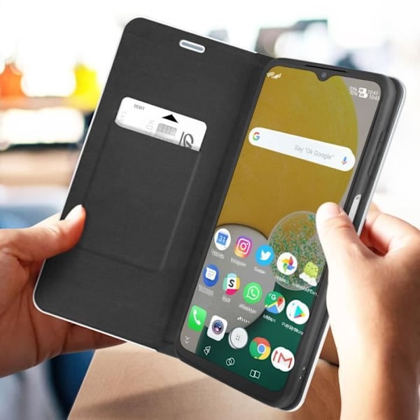 Etui, der er kompatibelt med Samsung Galaxy A13 5G og A04s Carbon Black Cover