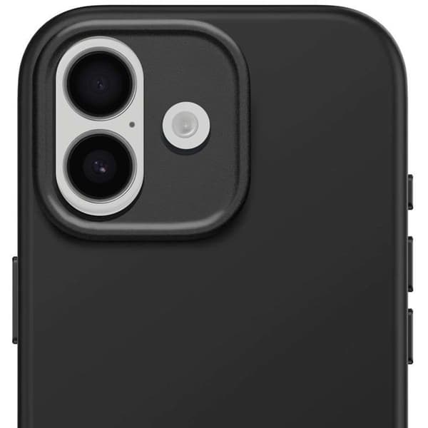 Coque MagSafe - DECODED - iPhone 17 - Antimikrobinen Silikoni - Phantom Black - Iskunkestävä Suoja Svart