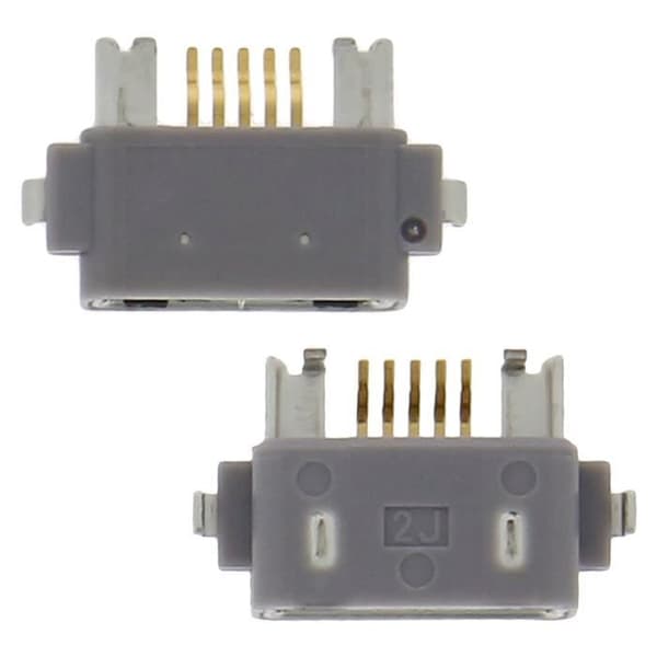 Micro-USB opladerstik - AVIZAR - Sony Xperia Z - Grå - 10 g - Kompatibel Grå