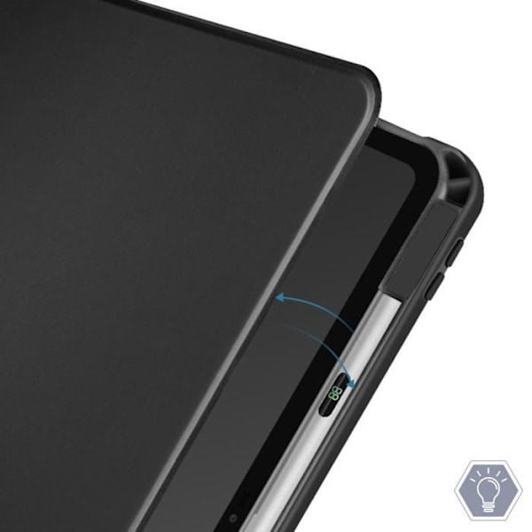 Taske til iPad Pro 11 2024 - AVIZAR - Rotating Flip Stand - Sort Svart
