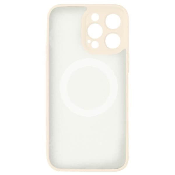 Coque iPhone 14 Pro - Magsafe - Semi Rigide - Soft-Touch - Hvid - Effektiv Beskyttelse Vit