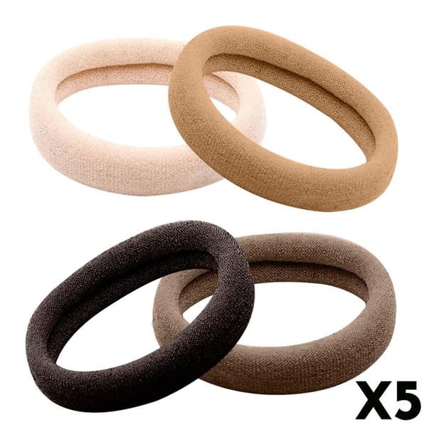 Hårsnoddar - AVIZAR - 20-pack - Brun - Bekväm - Utan elastisk brun