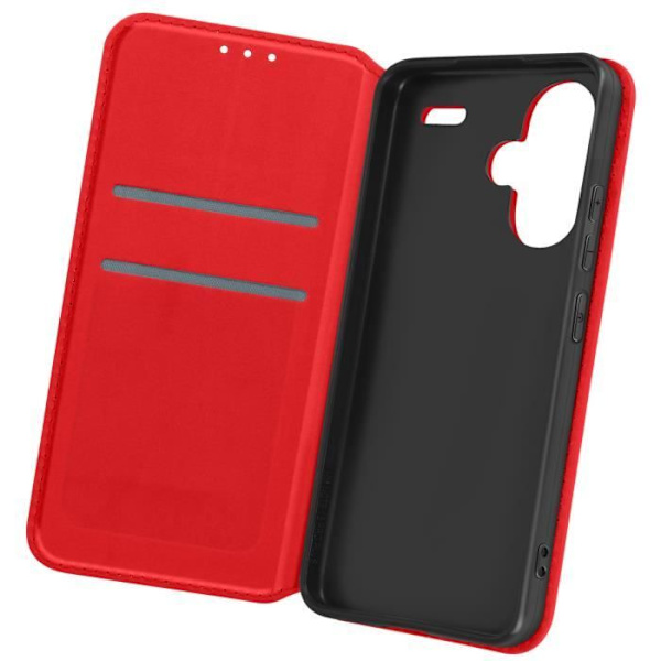 Étui AVIZAR för Xiaomi Redmi Note 13 Pro Plus - Röd - Semihård - Videostöd funktion Röd