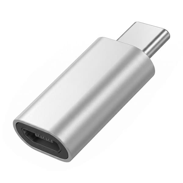 OTG Micro-USB Naisliitin USB-C Urosliittimeksi Blue Star Hopea