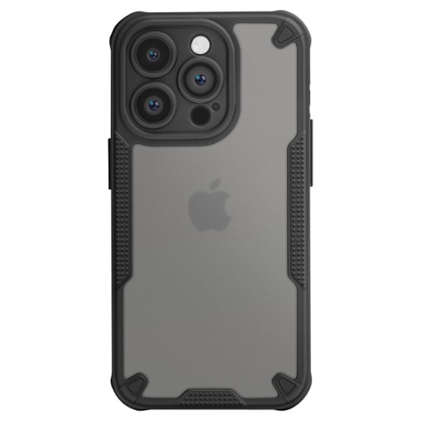 Stødsikker Cover til iPhone 14 Pro Forstærkede Hjørner Mat Anti-fingeraftryk Sort Svart