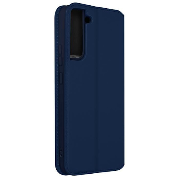 Plånboksfodral - Samsung - Galaxy S22 Plus - Blå - Syntetläder - Videostöd Blå