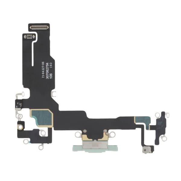 AVIZAR Oplader Connector til Apple iPhone 15 - USB C Port - Lys Grøn Mikrofon Grön