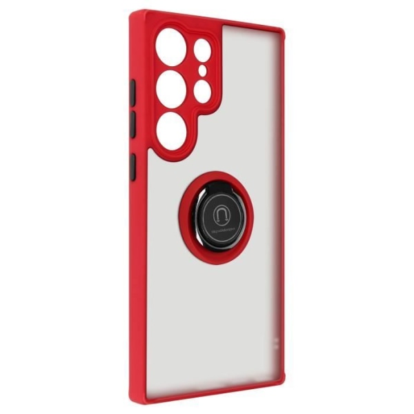 Supportcase kompatibel med Samsung S23 Ultra Red Case Ring