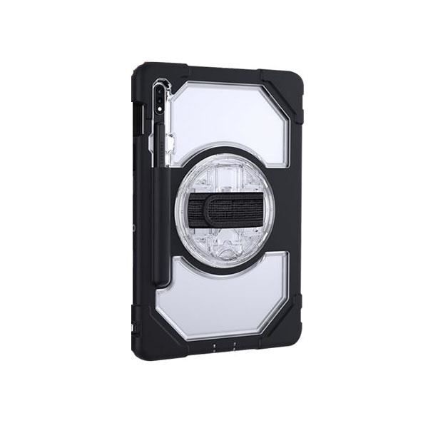 Etui til Galaxy Tab S7 - EIGER - Fuld beskyttelse - 360° roterende håndtag Transparent