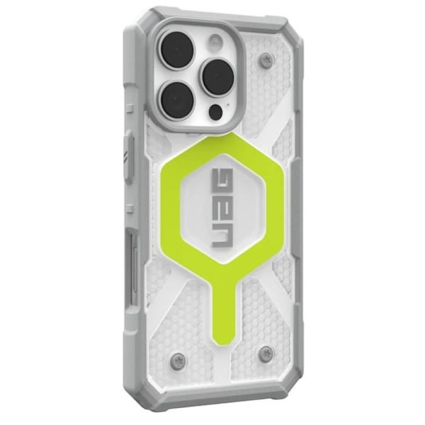 Coque iPhone 16 Pro - UAG Pathfinder Clear Magsafe - Active Neon
